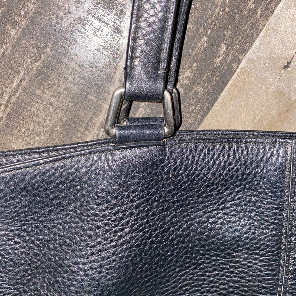 COLE HAAN ~ Black Pebble Leather ~ Shoulder Bag - Picture 5 of 12